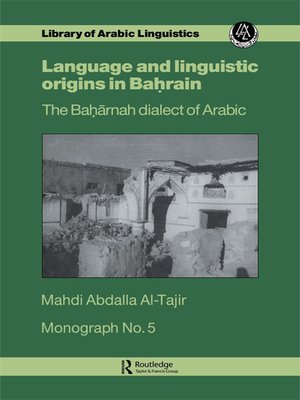cover image of Language and Linguistic Origins in Bahrain